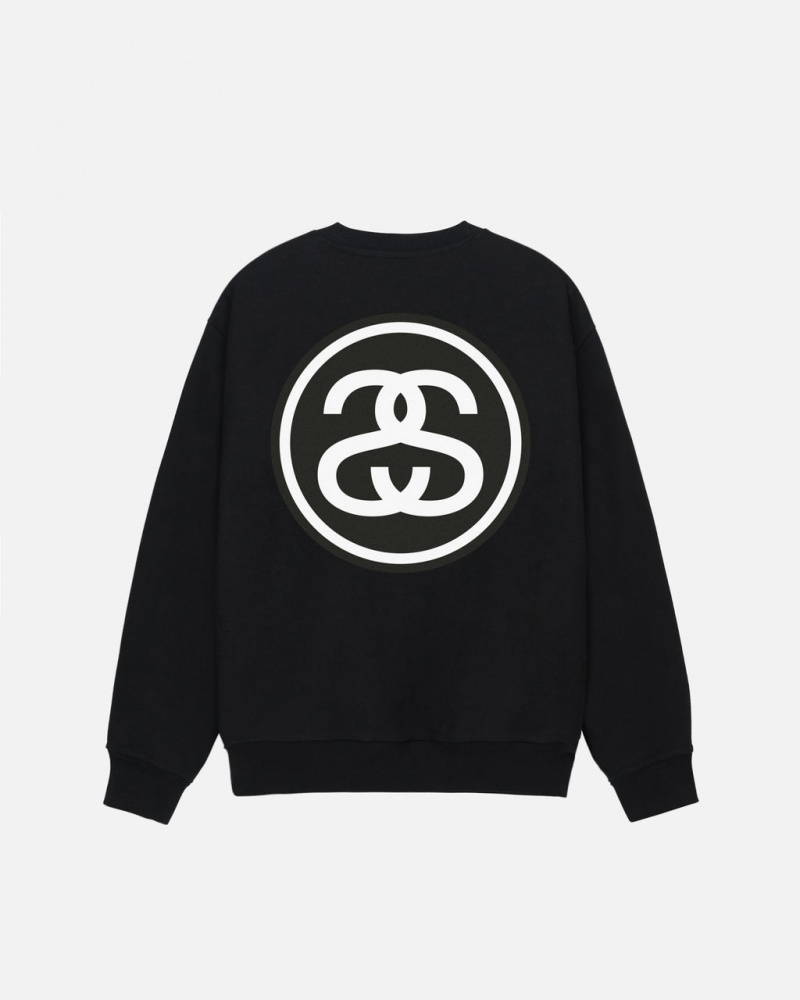 Stussy SS-Link Crew - Unisex Hoodies Negros | MXNEJ88991