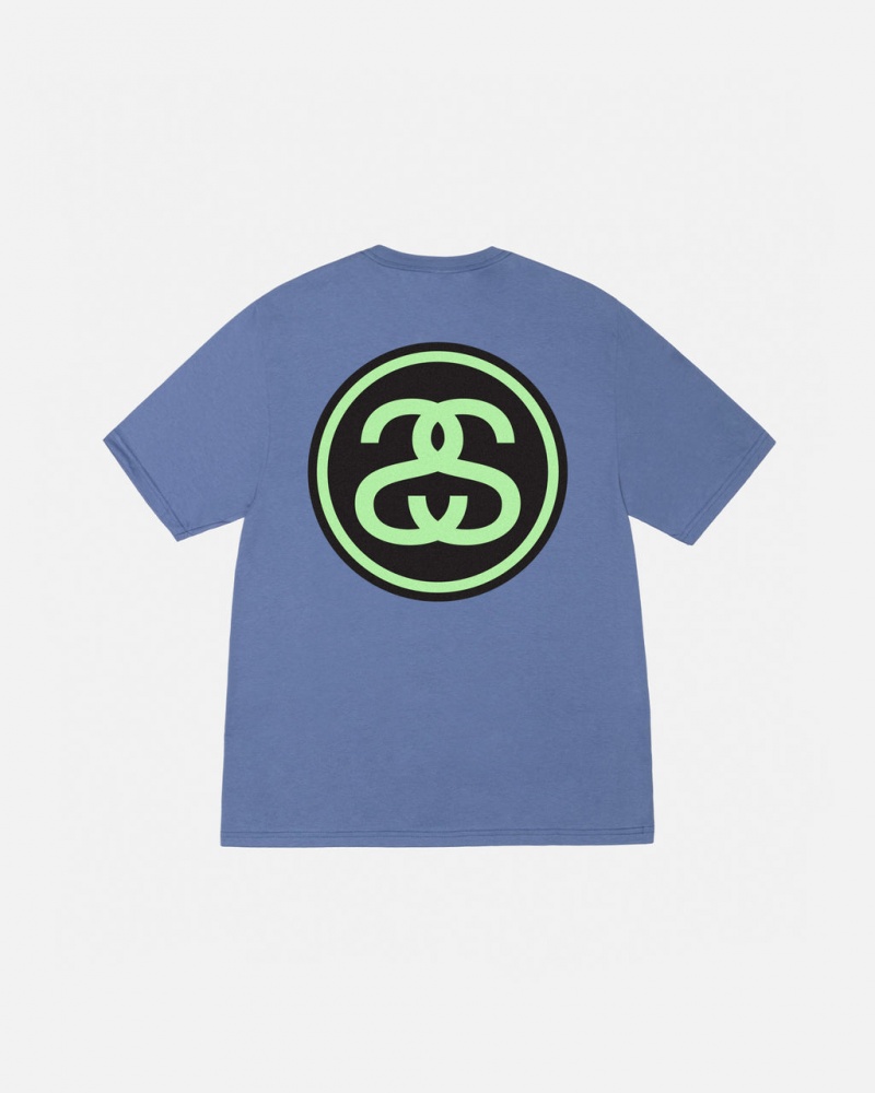 Stussy SS-Link Tee - Unisex Shortsleeve Azules | DMXVO47823