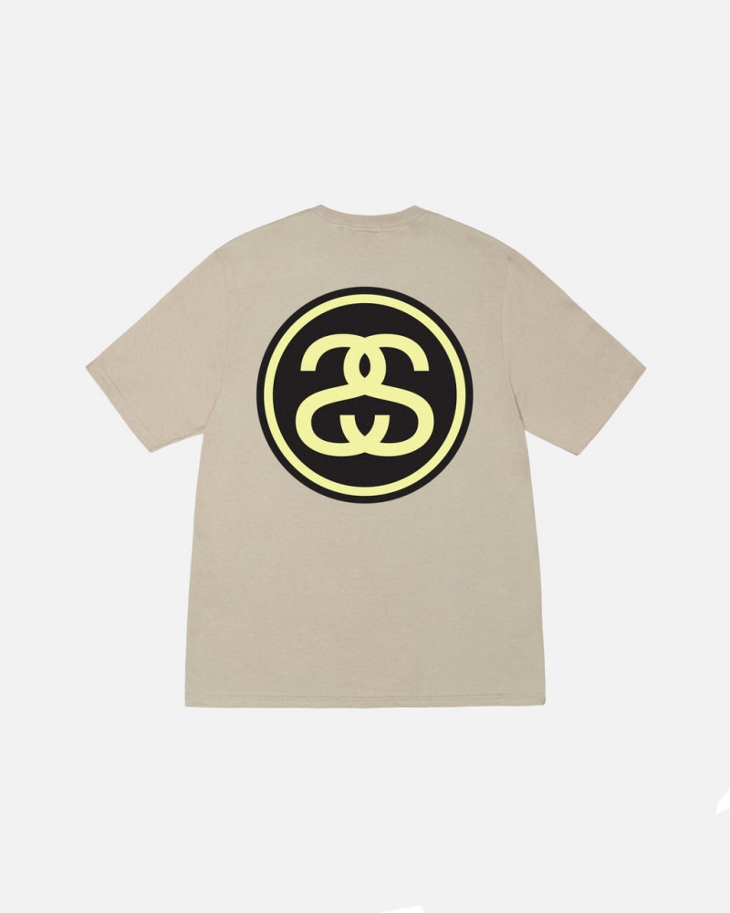 Stussy SS-Link Tee - Unisex Shortsleeve Kaki | EMXVG66564