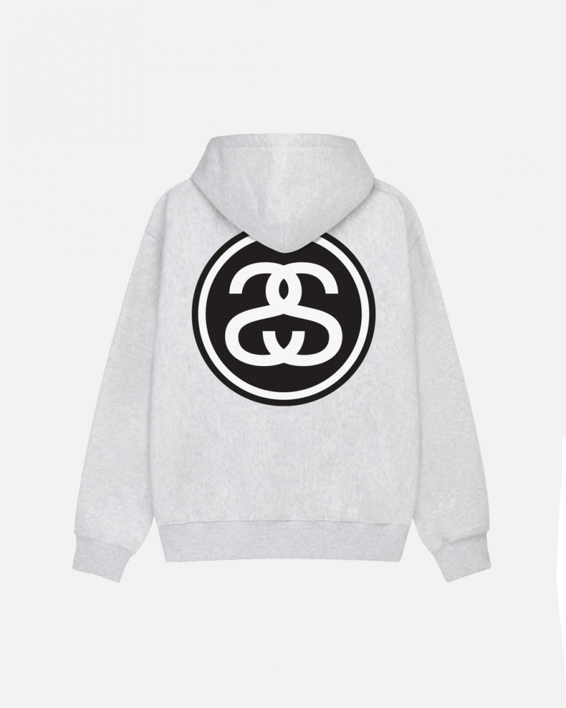 Stussy SS-Link Zip Hoodie - Unisex Hoodies Grises | MXEAH62279