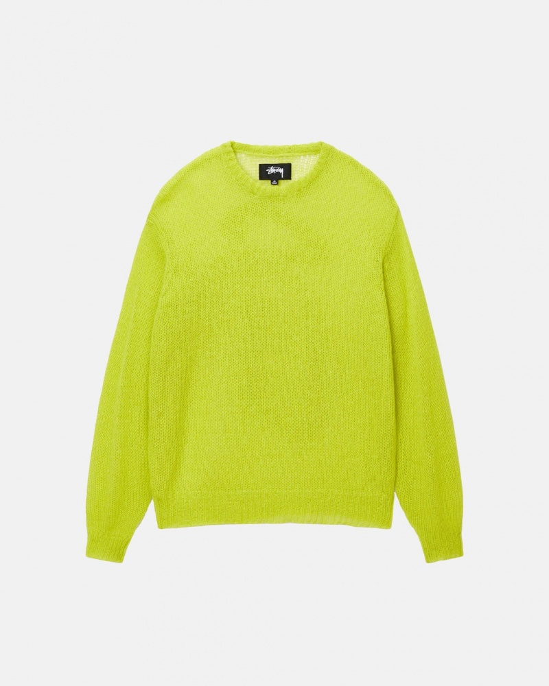 Stussy S Loose Knit Sueter - Unisex Sweaters Verdes Claro | MXICD17681