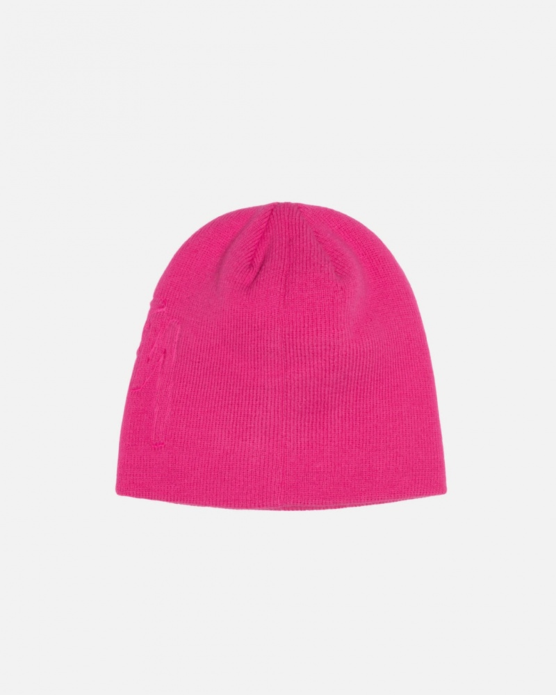 Stussy Skullcap Embossed Smooth Stock - Unisex Rosas | DMXKV81787