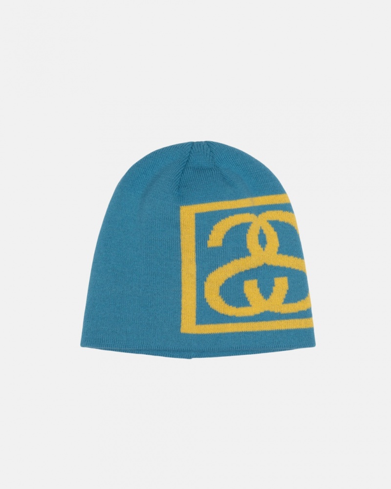 Stussy Skullcap SS Link - Unisex Turquesa Claro | BMXSO77943