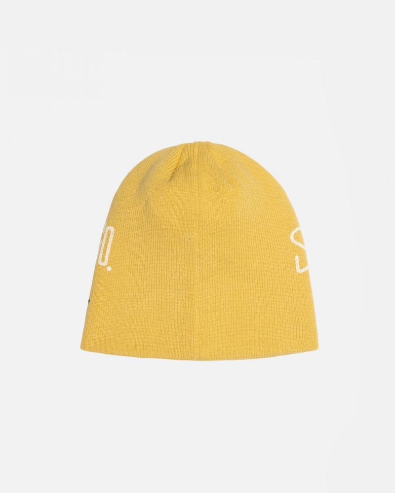 Stussy Skullcap Workgear Print - Unisex Moutarde | MXZDE81137