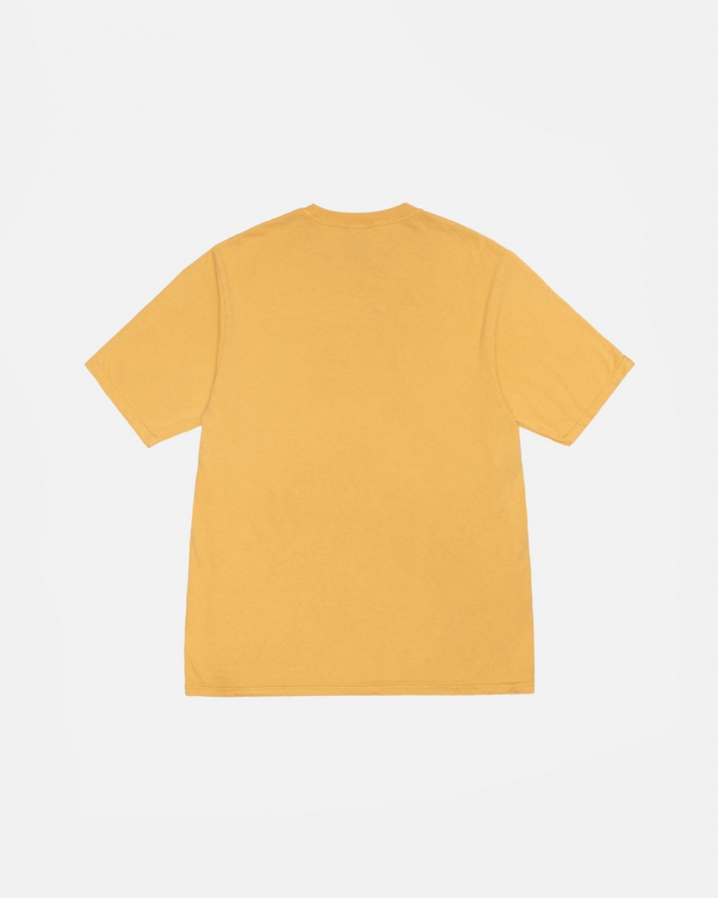 Stussy Small Stock Tee Pigment Dyed - Unisex Shortsleeve Naranjas | BMXSO44978