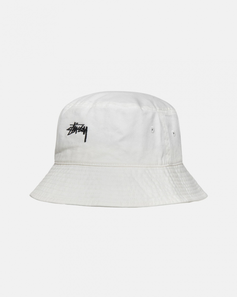 Stussy Stock Bucket Hat - Mens Beige | ZMXNQ65715