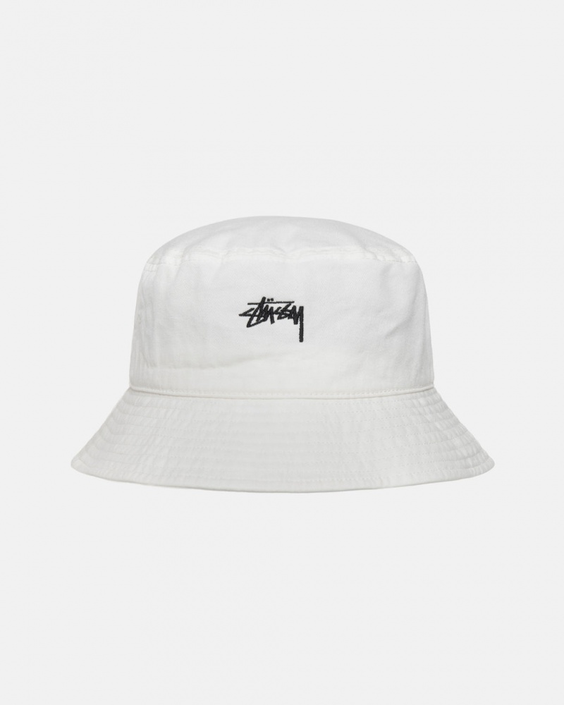 Stussy Stock Bucket Hat - Mens Beige | ZMXNQ65715