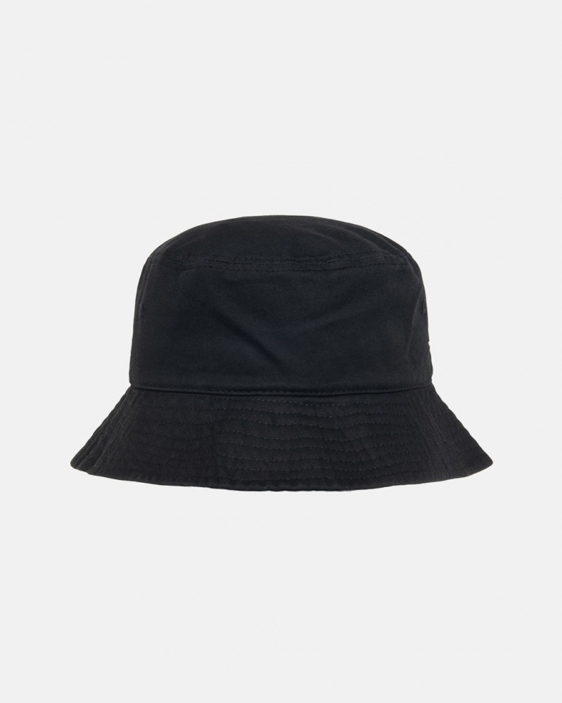 Stussy Stock Bucket Hat - Mens Negros | SMXNY60235