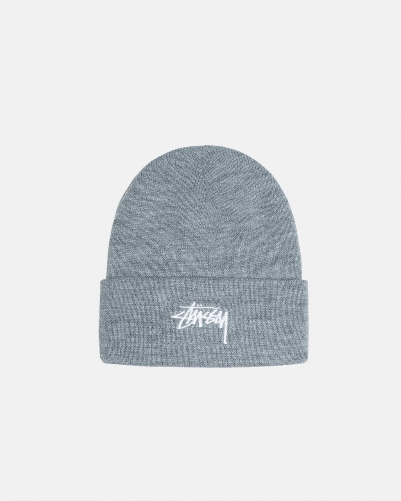 Stussy Stock Cuff Beanie - Unisex Grises | MXDYB84641