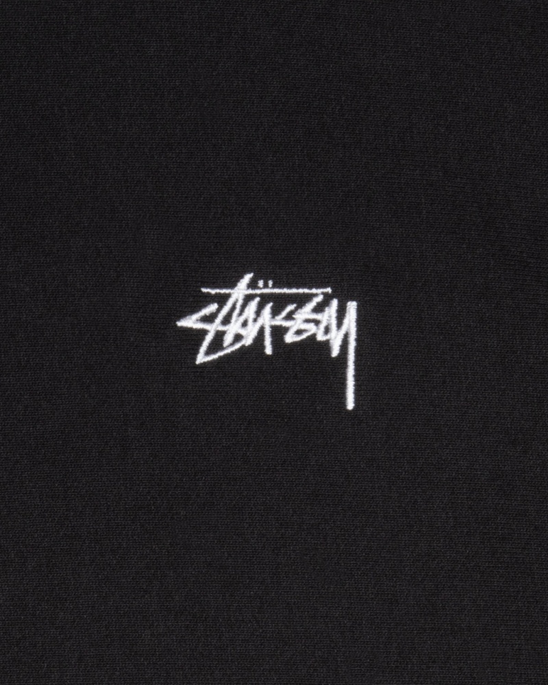 Stussy Stock Logo Hoodie - Unisex Hoodies Negros | MXQAV69530