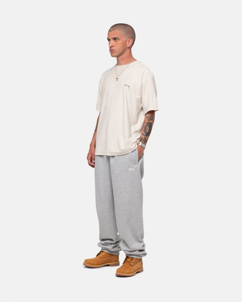 Stussy Stock Logo Sweatpant - Unisex Pants Grises | MXXBR50934