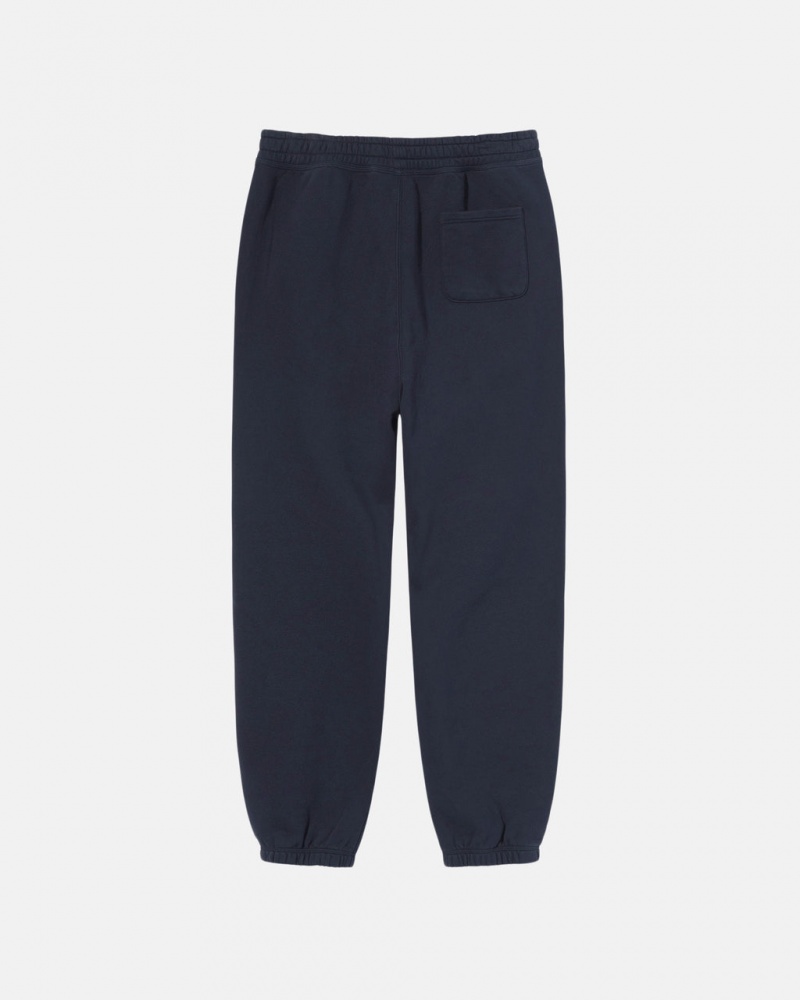 Stussy Stock Logo Sweatpant - Unisex Pants Azul Marino | AMXWC34184