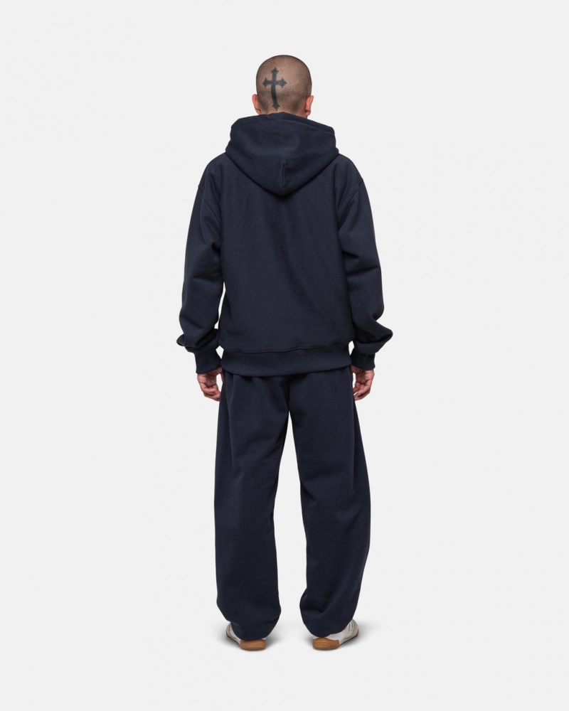 Stussy Stock Logo Sweatpant - Unisex Pants Azul Marino | AMXWC34184