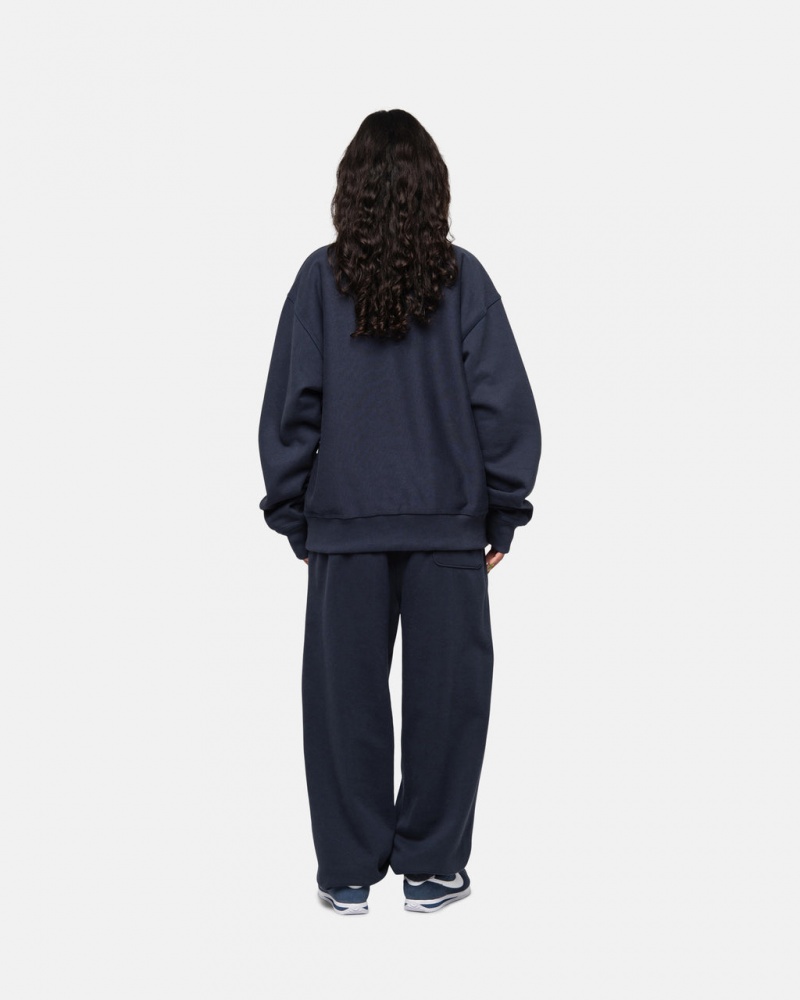 Stussy Stock Logo Sweatpant - Unisex Pants Azul Marino | AMXWC34184