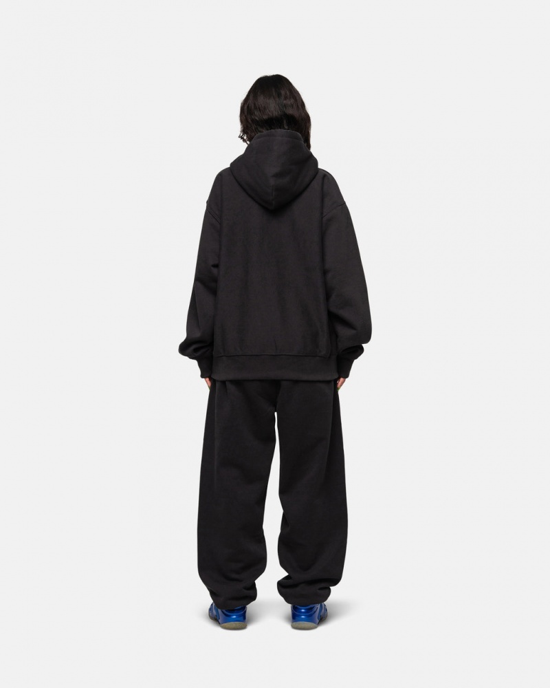 Stussy Stock Logo Sweatpant - Unisex Pants Negros | SMXVO62005