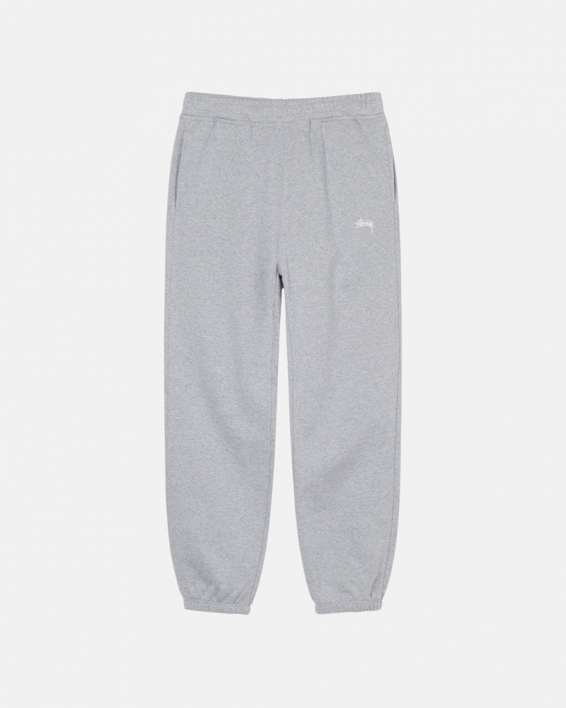 Stussy Stock Logo Sweatpant - Unisex Pants Grises | ZMXNQ57017