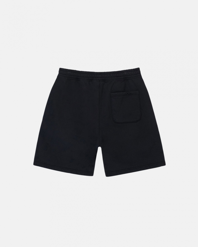 Stussy Stock Logo Sweatshort - Unisex Shorts Trunks Negros | LMXSX77580