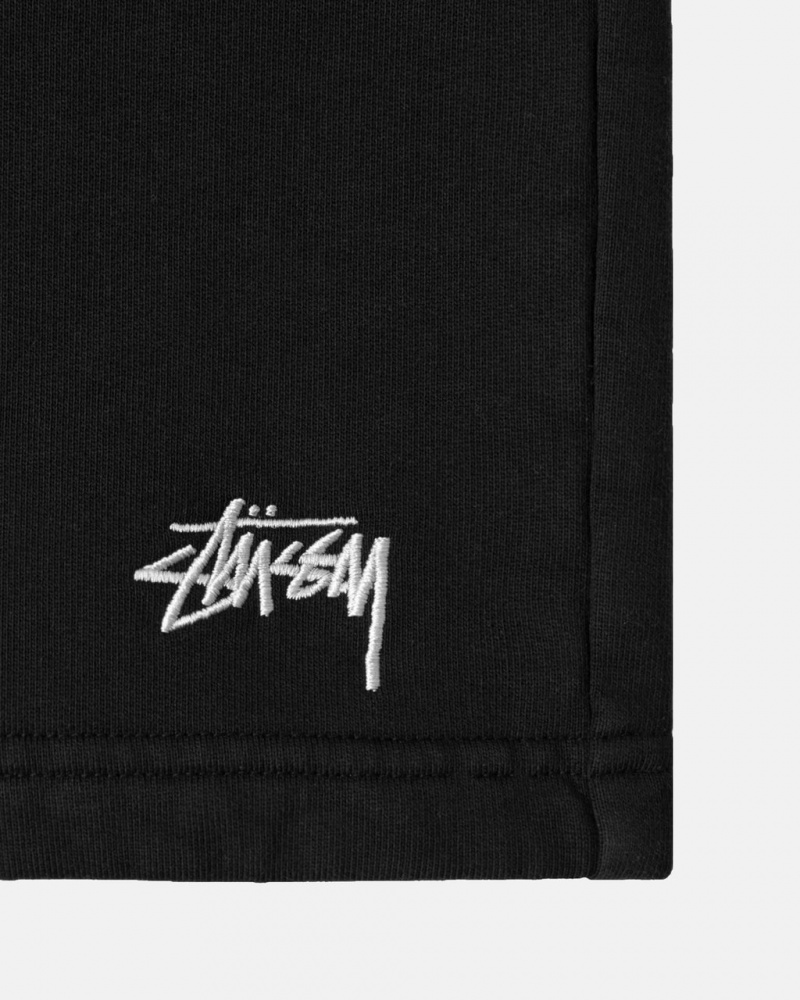 Stussy Stock Logo Sweatshort - Unisex Shorts Trunks Negros | LMXSX77580