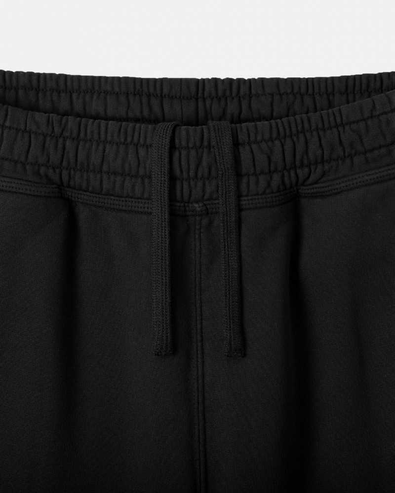 Stussy Stock Logo Sweatshort - Unisex Shorts Trunks Negros | LMXSX77580