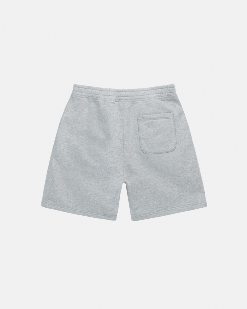 Stussy Stock Logo Sweatshort - Unisex Shorts Trunks Grises | SMXNY27393