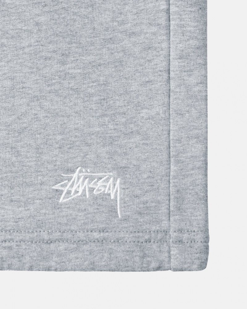 Stussy Stock Logo Sweatshort - Unisex Shorts Trunks Grises | MXZPD68456