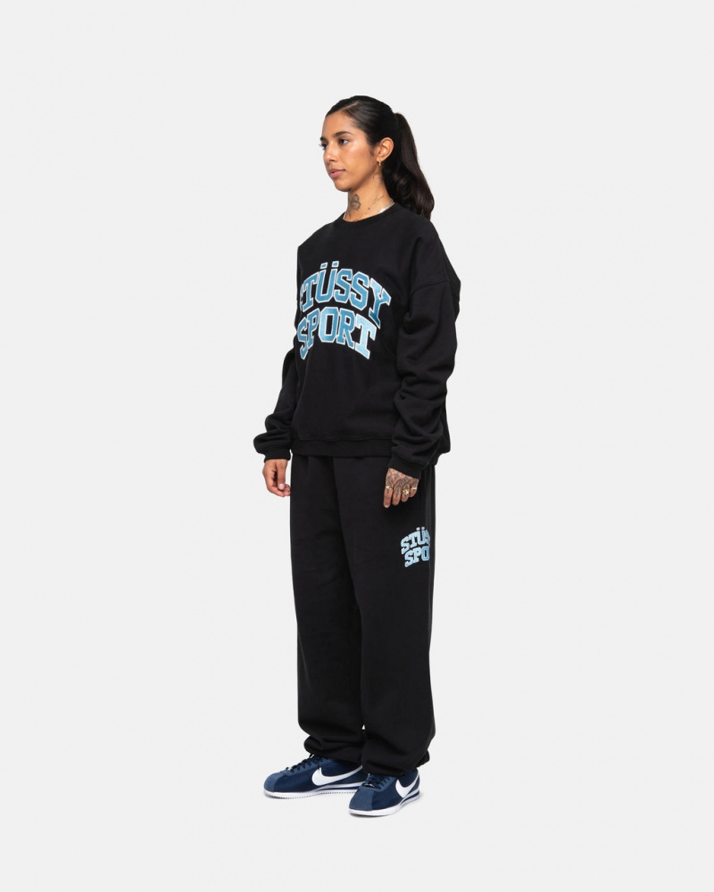 Stussy Stüssy Deporte Sweatpant - Unisex Jeans Pants Negros | MXXMI68111