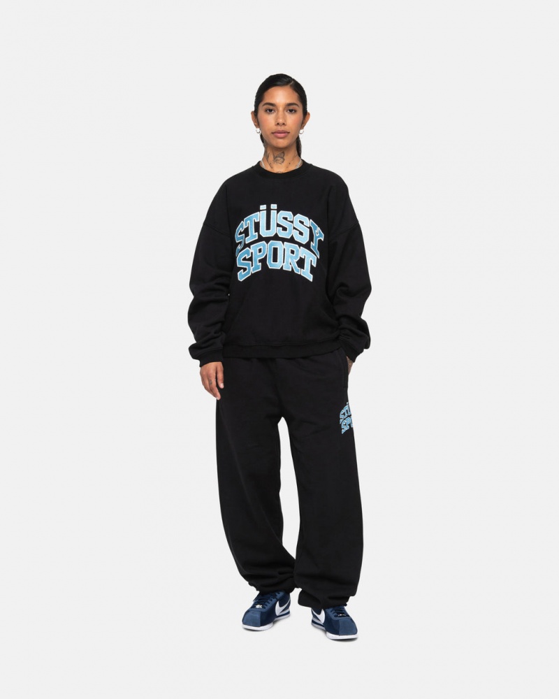 Stussy Stüssy Deporte Sweatpant - Unisex Jeans Pants Negros | MXXMI68111