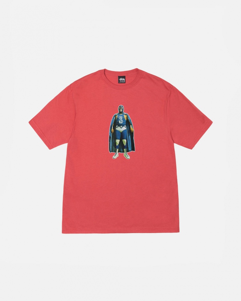 Stussy Stussy Lucha Tee - Unisex Shortsleeve Rojos | TMXPQ13972