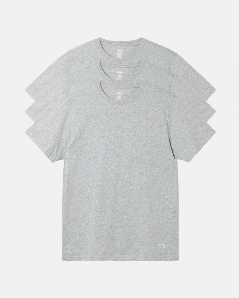 Stussy Stussy Undershirt - Unisex Sweaters Knits Grises | EMXVG19796