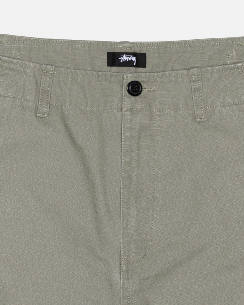 Stussy Surplus Cargo Ripstop - Unisex Jeans Pants Verde Oliva | FMXUI69544