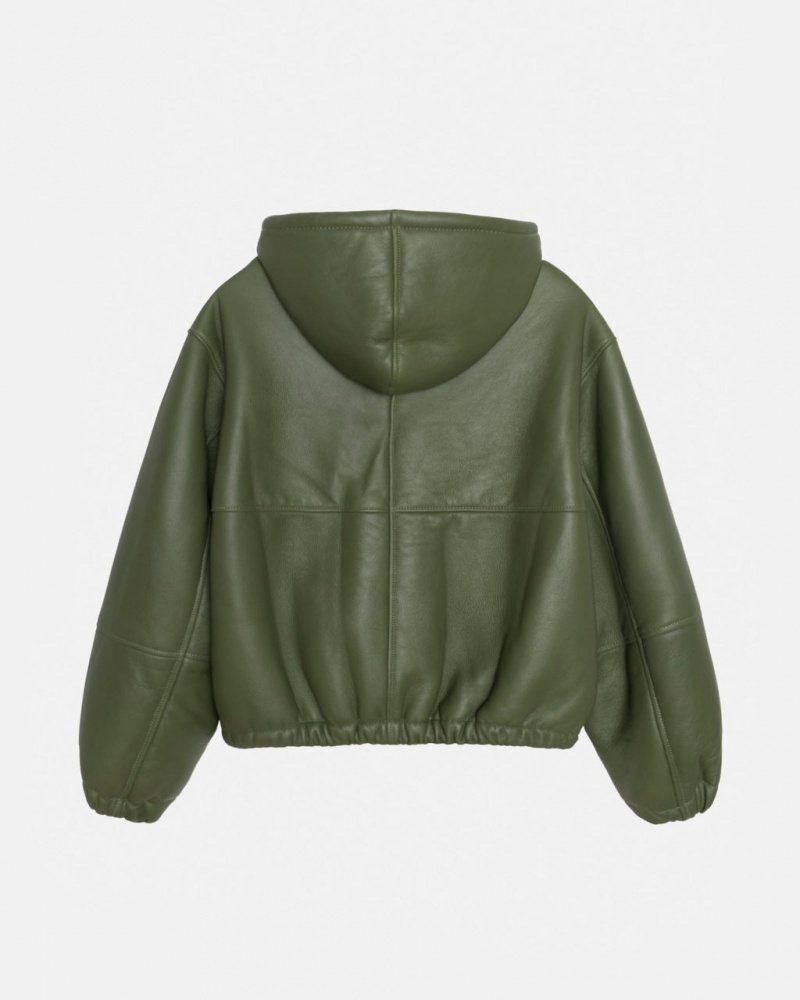 Stussy Trabajo Jacket Shearling - Unisex Jackets Verdes | DMXKV44039