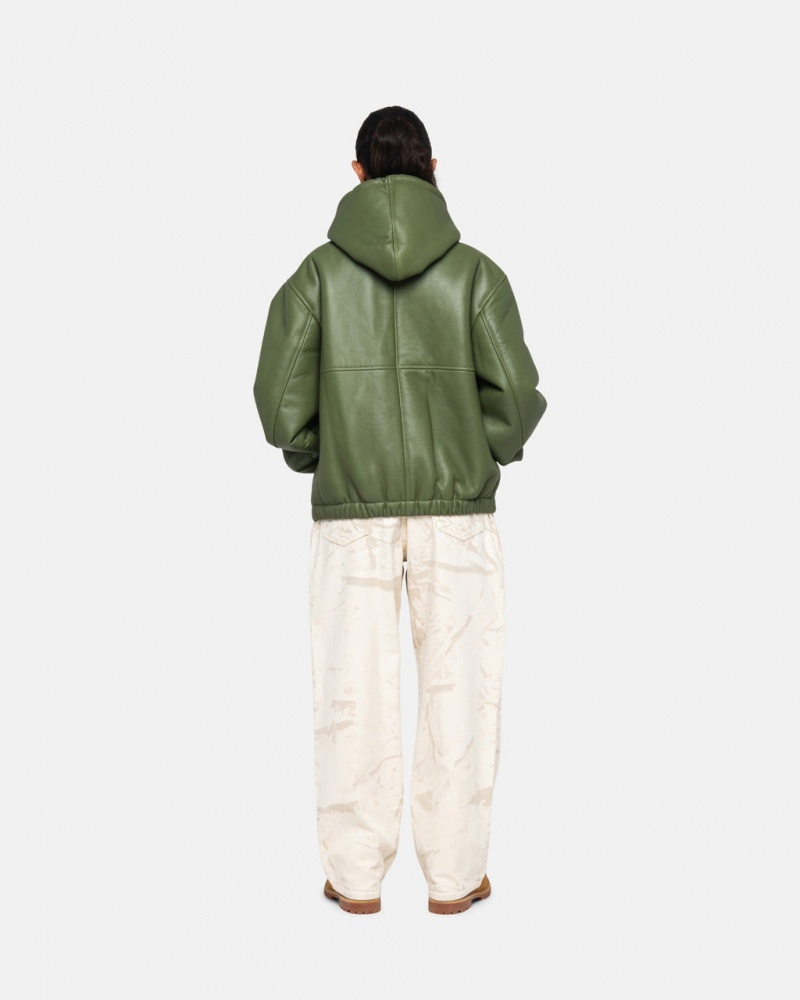 Stussy Trabajo Jacket Shearling - Unisex Jackets Verdes | DMXKV44039