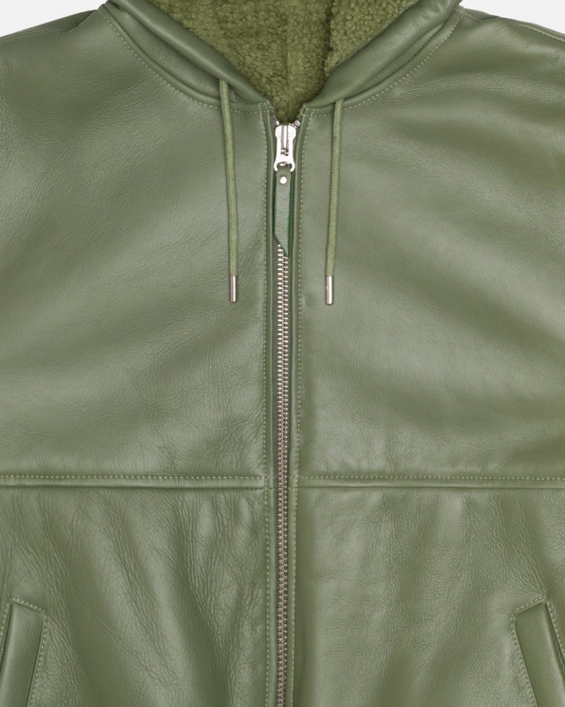 Stussy Trabajo Jacket Shearling - Unisex Jackets Verdes | DMXKV44039