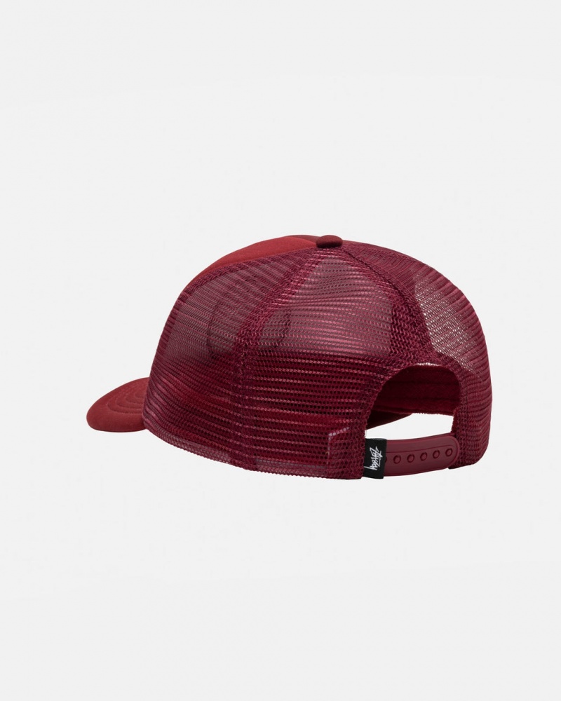 Stussy Trucker 8 Ball Snapback - Unisex Rojos | MXZDE12764