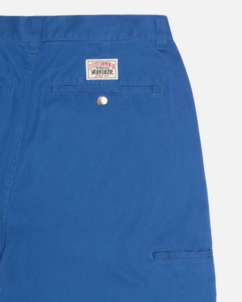 Stussy Workgear Trouser Twill - Unisex Jeans Pants Azul Rey | ZMXNQ17747