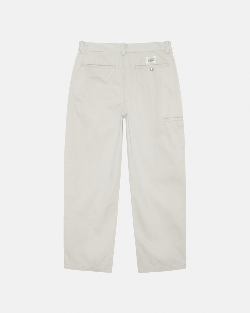 Stussy Workgear Trouser Twill - Unisex Pants Blancos | PMXER25336