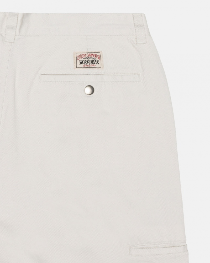 Stussy Workgear Trouser Twill - Unisex Pants Blancos | PMXER25336