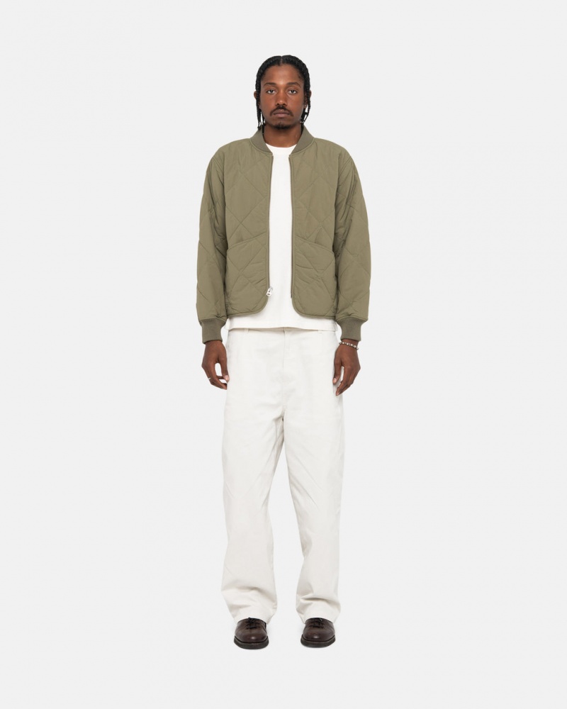 Stussy Workgear Trouser Twill - Unisex Pants Blancos | PMXER25336