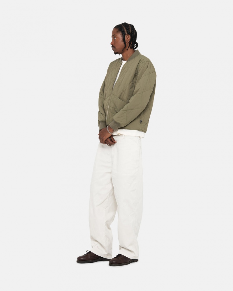 Stussy Workgear Trouser Twill - Unisex Pants Blancos | PMXER25336