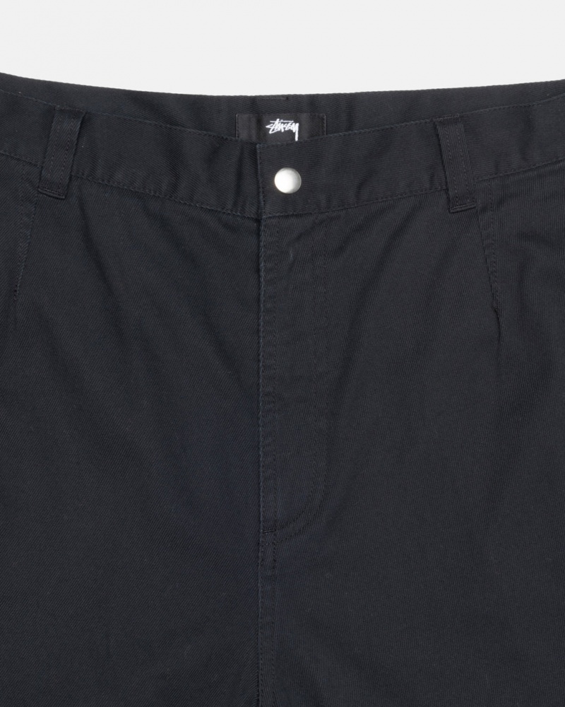 Stussy Workgear Trouser Twill - Unisex Pants Negros | DMXVO72152