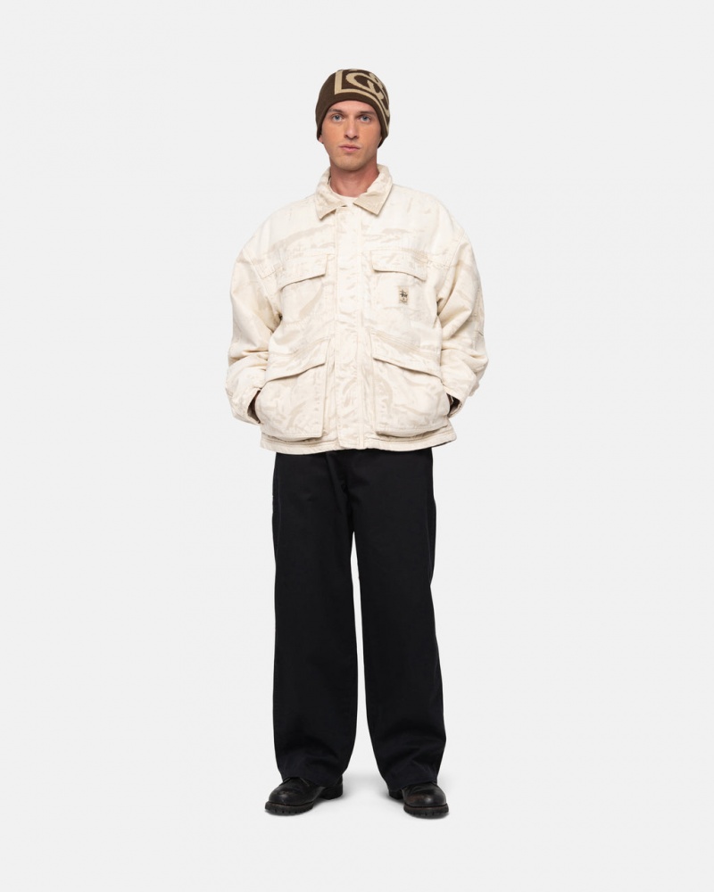 Stussy Workgear Trouser Twill - Unisex Pants Negros | DMXVO72152